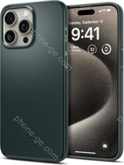 Spigen Thin Fit for Apple iPhone 15 Pro Max Abyss Green 