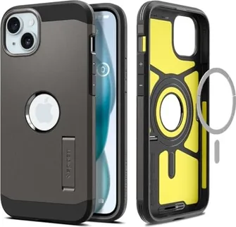 Spigen Tough Armor MagFit для Apple iPhone 15 Plus gunmetal
