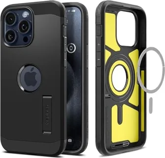 Spigen Tough Armor MagFit для Apple iPhone 15 Pro black
