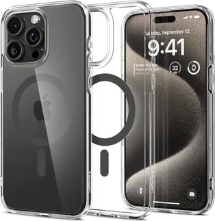 Spigen Ultra hybrid (MagFit) для Apple iPhone 15 Pro Max graphite