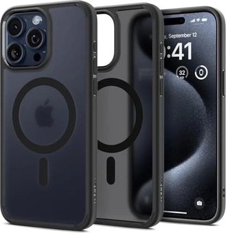 Spigen Ultra hybrid (MagFit) для Apple iPhone 15 Pro frost черный