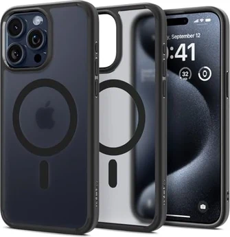 Spigen Ultra hybrid (MagFit) для Apple iPhone 15 Pro Max frost черный