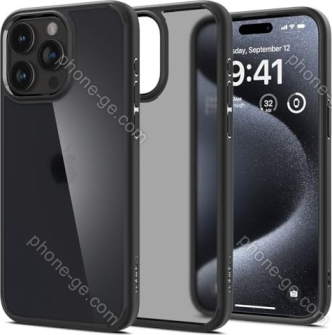 Spigen Ultra hybrid mat for Apple iPhone 15 Pro frost Black 