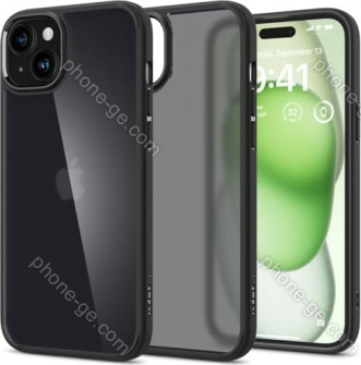 Spigen Ultra hybrid mat for Apple iPhone 15 Plus frost Black 