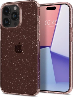 Spigen liquid Crystal Glitter для Эпл Айфон 15 Про розовый quartz