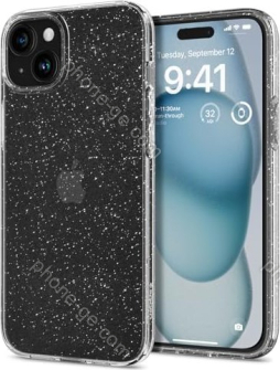 Spigen liquid Crystal Glitter for Apple iPhone 15 Crystal quartz 