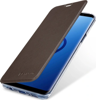 Stilgut Book Type NFC/RFID Blocking Cover для Самсунг Галакси S9+ коричневый