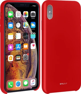 Stilgut liquid Silicone case для Эпл Айфон XS Макс красный