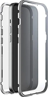 Black Rock 360° Glass Case для Apple iPhone 14 Transparent/Silver