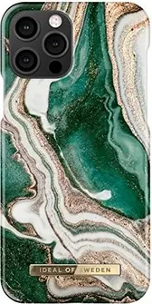 iDeal of Sweden Fashion case for Apple iPhone 12/12 Pro golden jade Marble