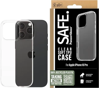 PanzerGlass Safe TPU Case для Apple iPhone 16 Pro Transparent