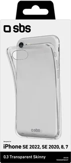 SBS Mobile Skinny Cover для Apple iPhone SE (2022)/SE (2020)/8/7 Transparent