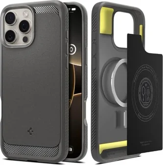 Spigen Rugged Armor (MagFit) для Apple iPhone 16 Pro Max Gray