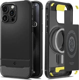 Spigen Rugged Armor (MagFit) для Apple iPhone 15 Pro Max Matte Black