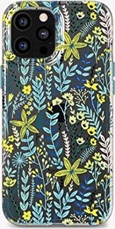 tech21 Evo Art Botanical Garden для Эпл Айфон 12 Про Макс синий