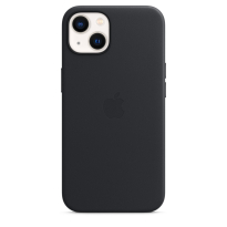 Apple iPhone 13 Leather Case with MagSafe Midnight 