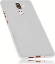 Mumbi TPU sleeve for Nokia 7 Plus white/transparent 