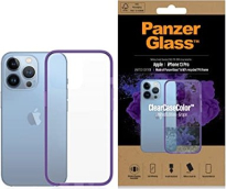 PanzerGlass clear case colour AntiBacterial for Apple iPhone 13 Pro Grape Limited Edition 