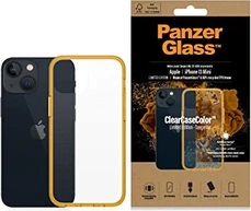 PanzerGlass clear case colour AntiBacterial для Apple iPhone 13 mini Tangerine Limited Edition
