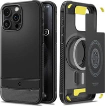 Spigen Rugged Armor (MagFit) для Apple iPhone 15 Pro Matte черный