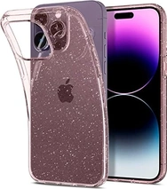 Spigen liquid Crystal Glitter для Эпл Айфон 14 Про розовый quartz
