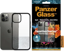 PanzerGlass Clear Case AntiBacterial Black Edition для Apple iPhone 12/12 Pro Black/Transparent