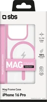 SBS Mobile Mag Frame Case для Apple iPhone 16 Pro Pink