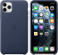 Apple iPhone 11 Pro Max Leather Case Midnight Blue 