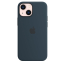 Apple iPhone 13 Mini Silicone Case with MagSafe Abyss Blue 