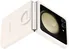 Samsung Silicone case with ring для Galaxy Z Flip 5 Cream