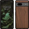 KWMobile Hard wooden Cover для Гугл Пиксель 7a темный коричневый