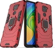 MRSTER Ringhalter Cover для Xiaomi Redmi Note 9 красный