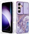 SHEDEER sleeve with camera guard для Самсунг Галакси S24+ фиолетовый