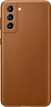 Samsung Leather Cover для Galaxy S21+ коричневый