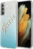 Guess Hard Cover Glitter Gradient Script для Samsung Galaxy S21+ Blue