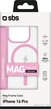 SBS Mobile Mag Frame Case для Apple iPhone 16 Pro Pink