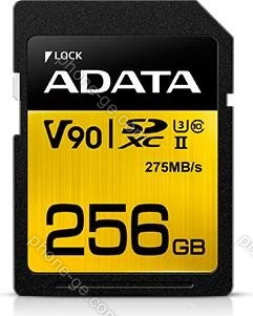 ADATA Premier ONE R275/W155 SDXC 256GB, UHS-II U3, Class 10