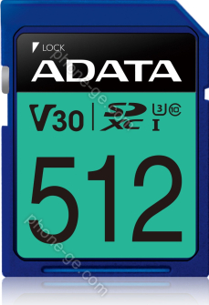 ADATA Premier Pro R100/W80 SDXC 512GB, UHS-I U3, Class 10