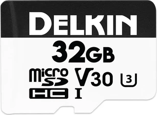 Delkin Hyperspeed R100/W80 microSDHC 32GB, UHS-I U3, Class 10