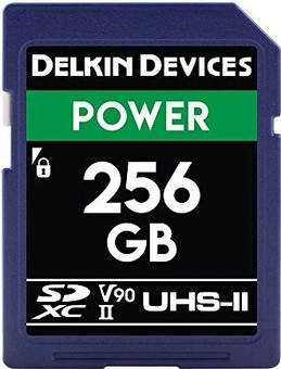 Delkin Power 2000X R300/W250 SDXC 256GB, UHS-II U3, Class 10