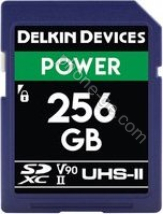 Delkin Power 2000X R300/W250 SDXC 256GB, UHS-II U3, Class 10