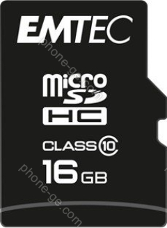 Emtec Classic R20/W12 microSDHC 16GB Kit, Class 10