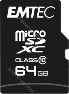 Emtec Classic R20/W12 microSDXC 64GB Kit, Class 10