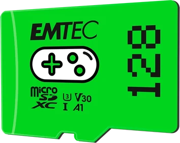 Emtec GAMING R100/W50 microSDXC 128GB, UHS-I U3, A1, Class 10