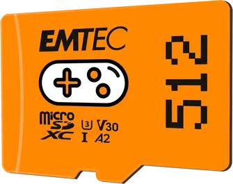 Emtec GAMING R100/W50 microSDXC 512GB, UHS-I U3, A2, Class 10