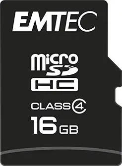 Emtec R12/W6 microSDHC 16GB Kit, Class 4