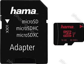 Hama R80/W30 microSDHC 16GB Kit, UHS-I U3