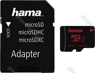 Hama R80 microSDXC 128GB Kit, UHS-I U3, Class 10