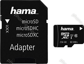 Hama R80 microSDXC 256GB Kit, UHS-I U1, Class 10