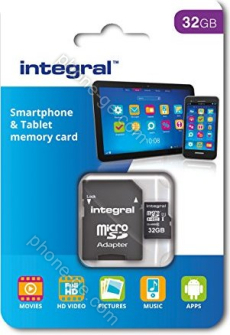 Integral Smartphone and Tablet R90 microSDHC 32GB Kit, UHS-I U1, Class 10